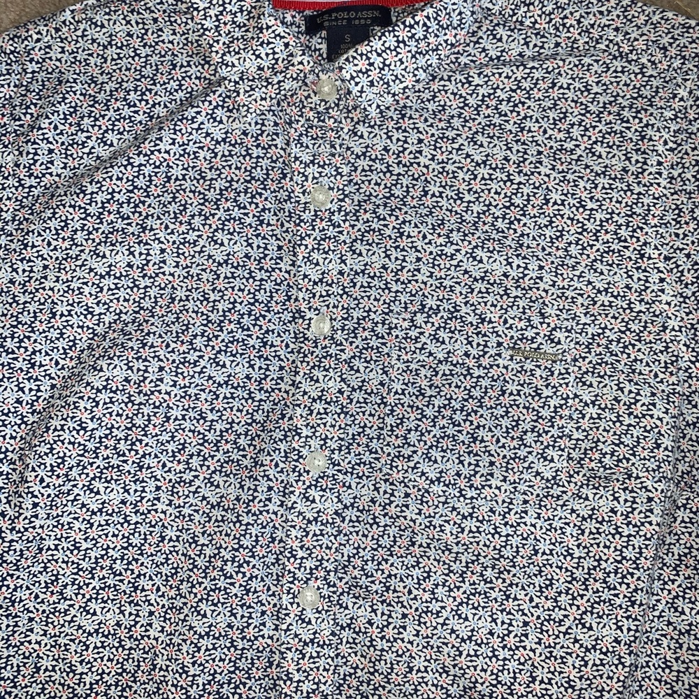 Daisy Print Button Down By Polo - image 2